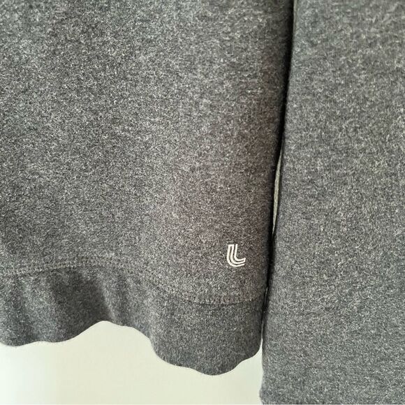 Lole Dark Grey Full Zip Thumbholes Hoodie Sweater - Picture 3 of 10